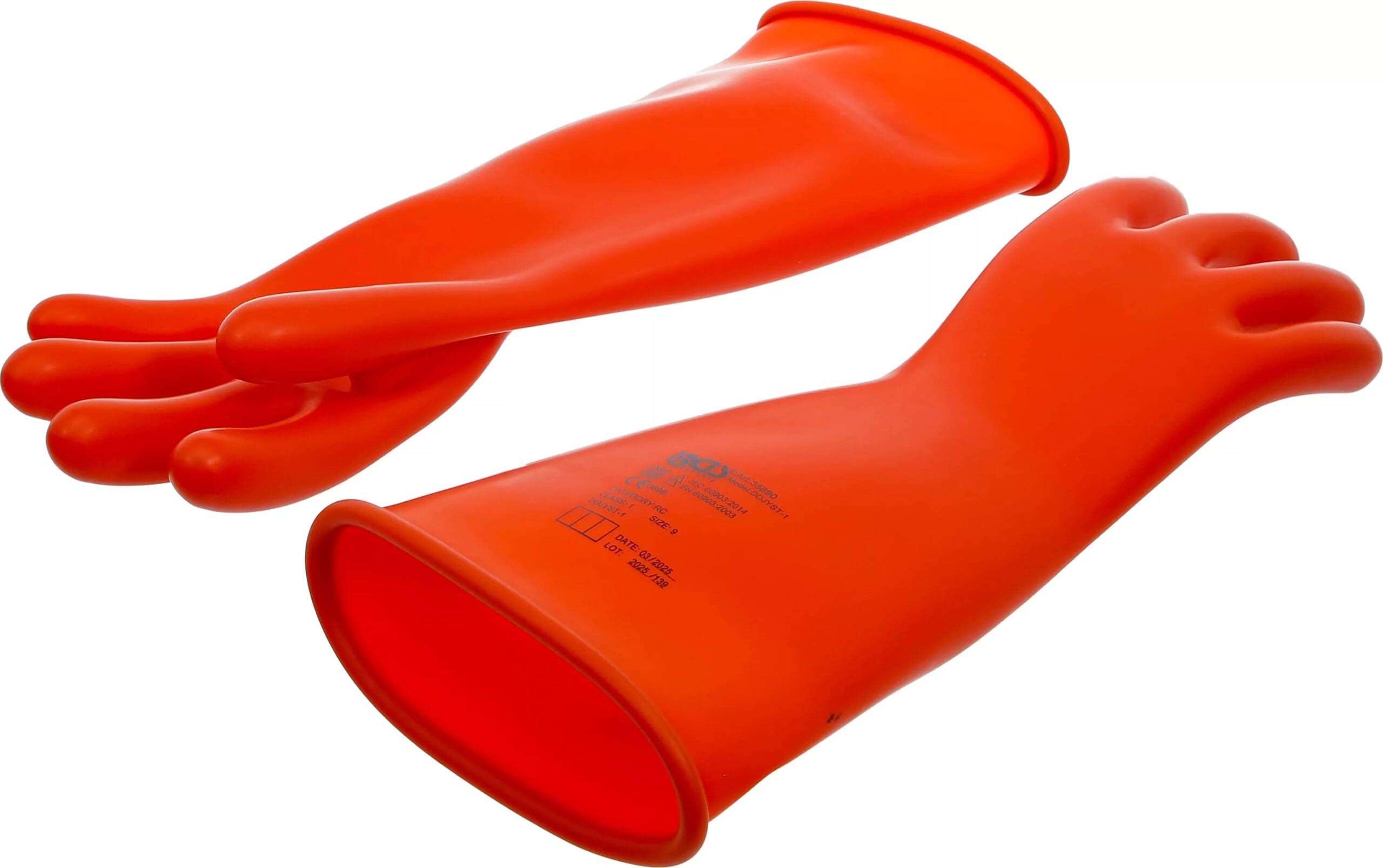 BGS technic Gants de protection pour électricien | avec isolation de protection en latex naturel | taille 9 (L)