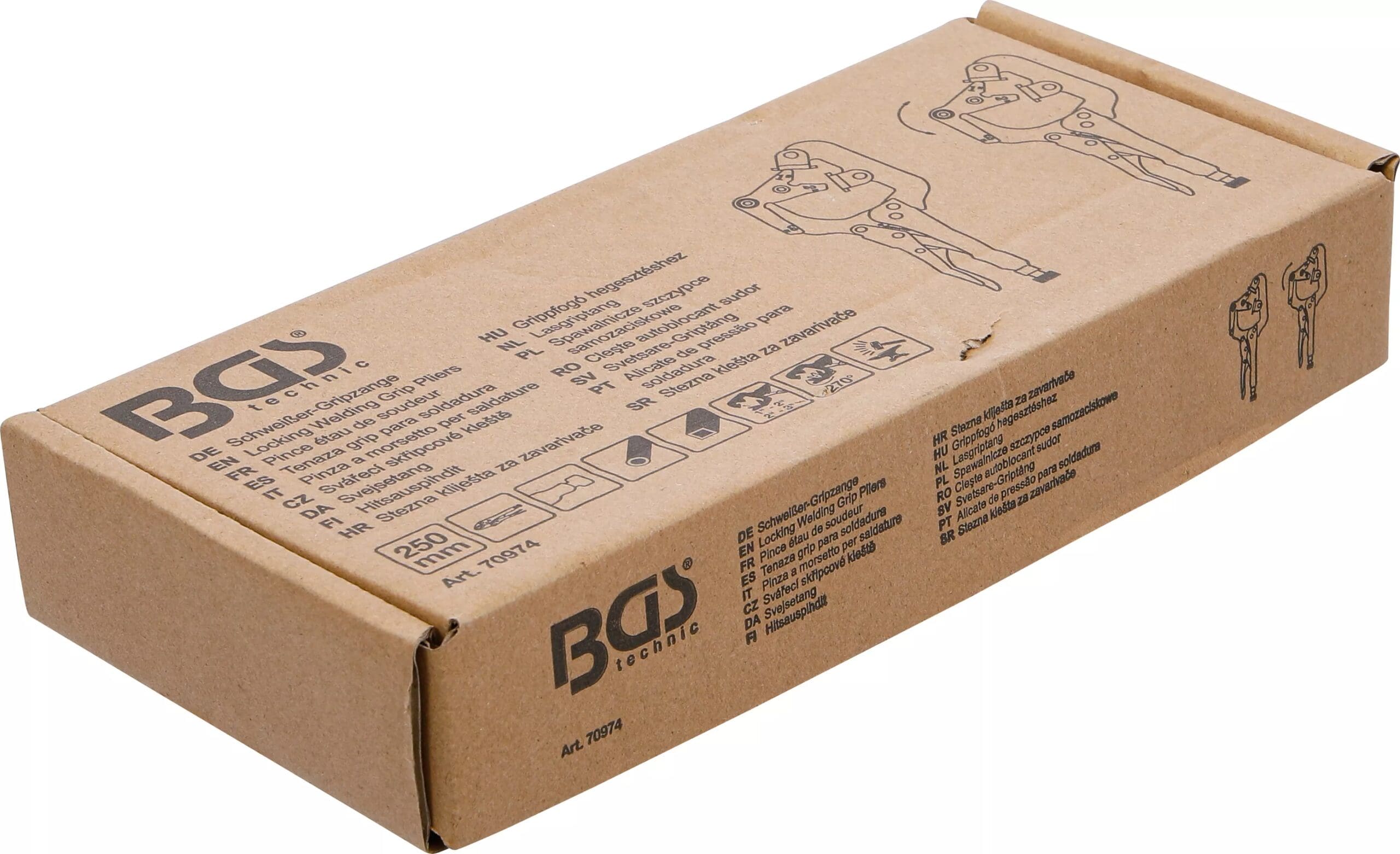 BGS technic Pince étau de soudeur | pour tuyaux | 250 mm BGS technic Pince étau de soudeur | pour tuyaux | 250 mm