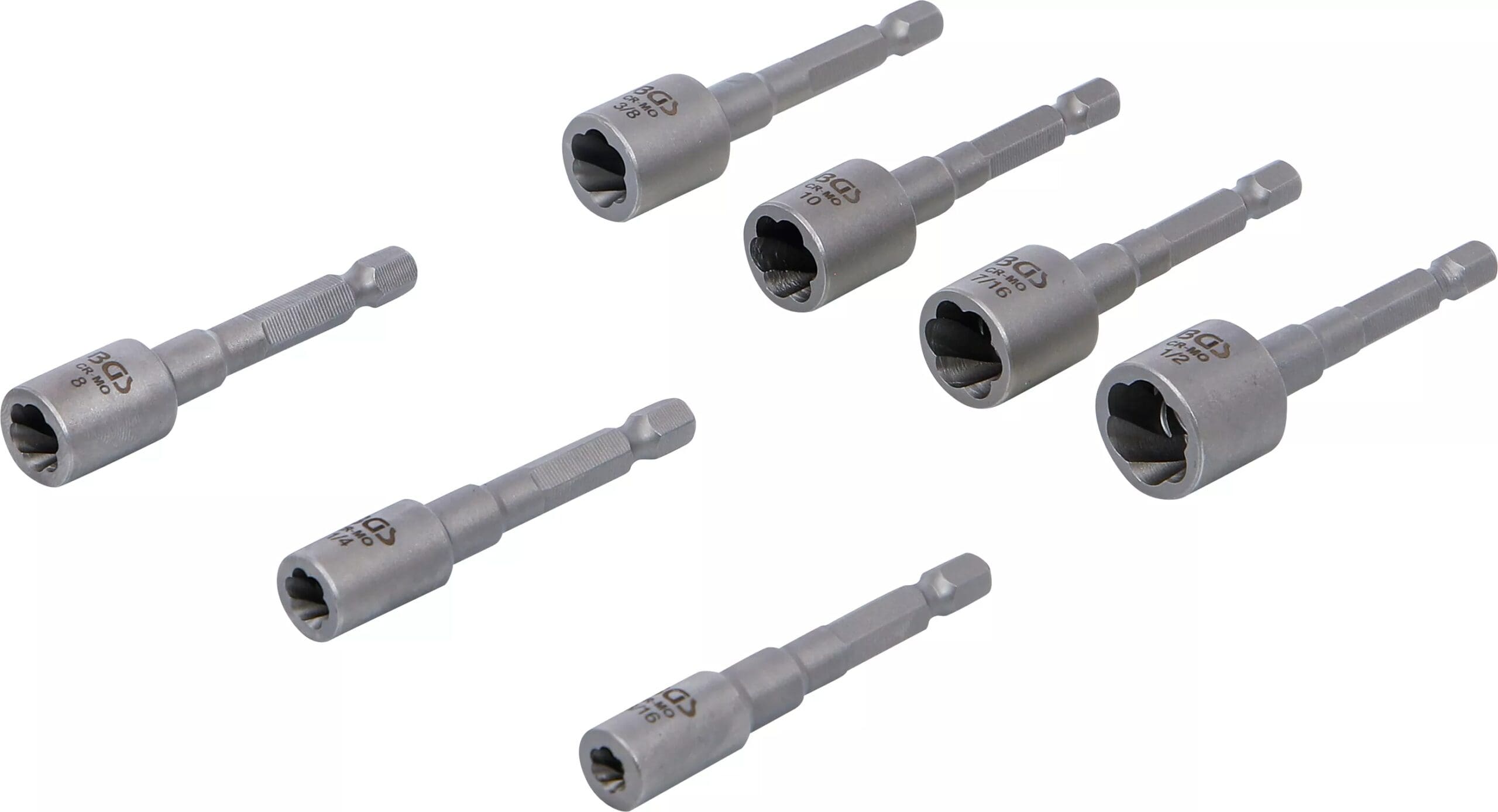 BGS technic Jeu d’extracteurs de vis et écrous | entraînement six pans mâle 6