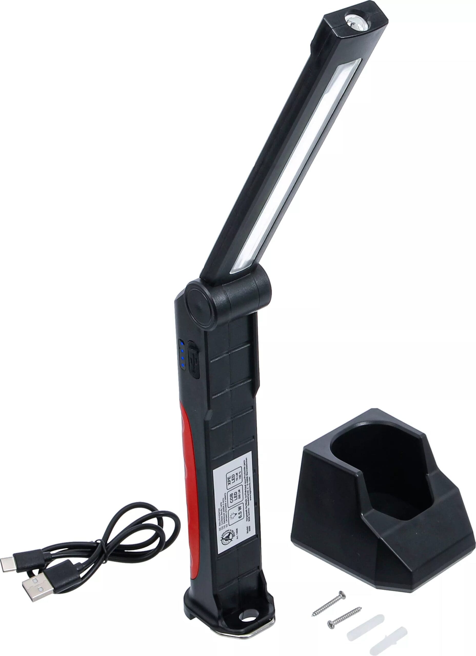 BGS technic Baladeuse pliable à accu | COB-LED | 6