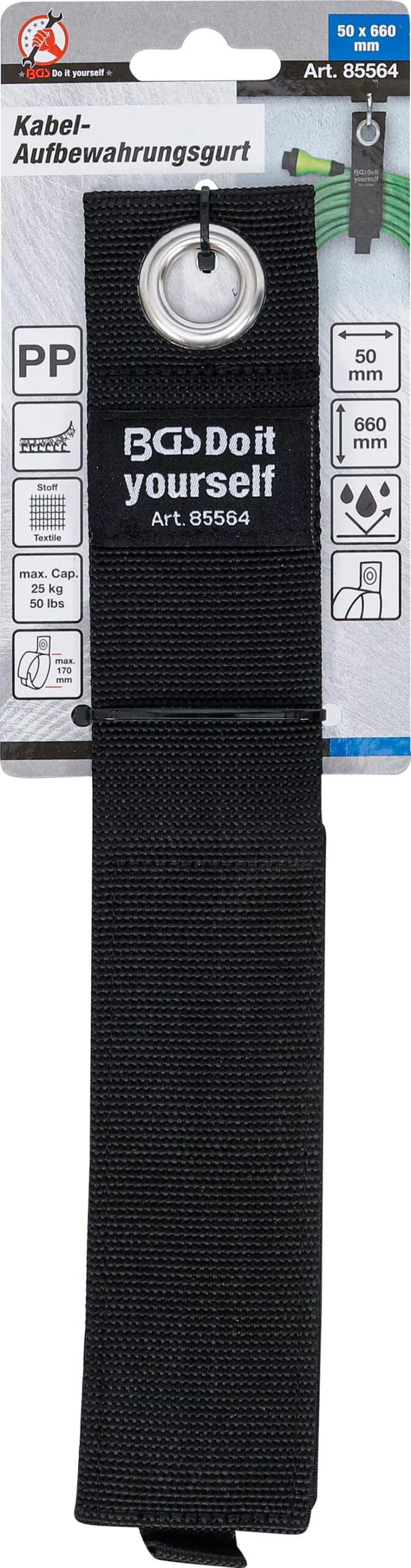 BGS technic Sangle de rangement de câbles | réglables | 50 x 660 mm BGS technic Sangle de rangement de câbles | réglables | 50 x 660 mm