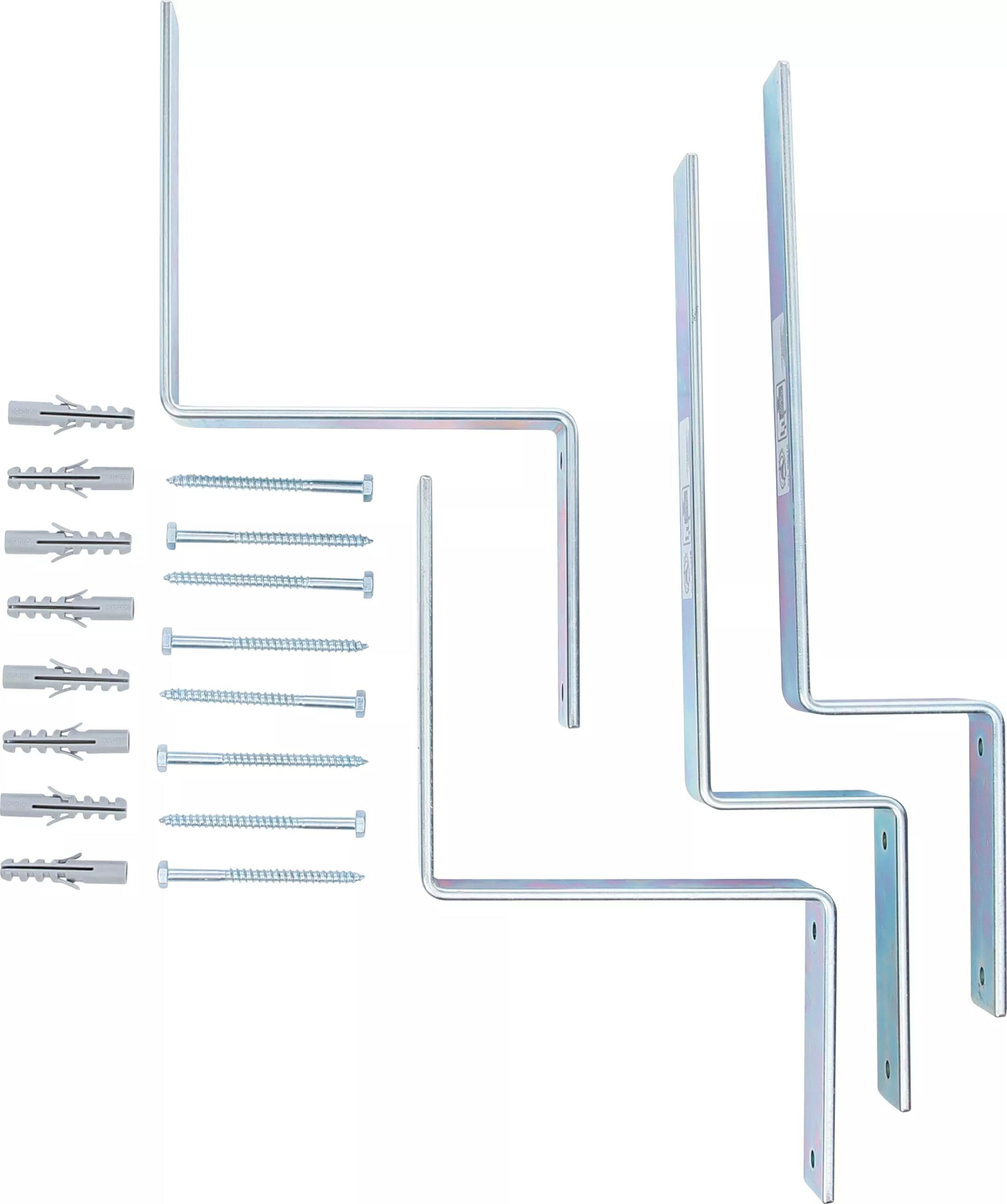 BGS technic Jeu de crochets muraux | pour jeu de table de pique-nique | 4 pcs. BGS technic Jeu de crochets muraux | pour jeu de table de pique-nique | 4 pcs.