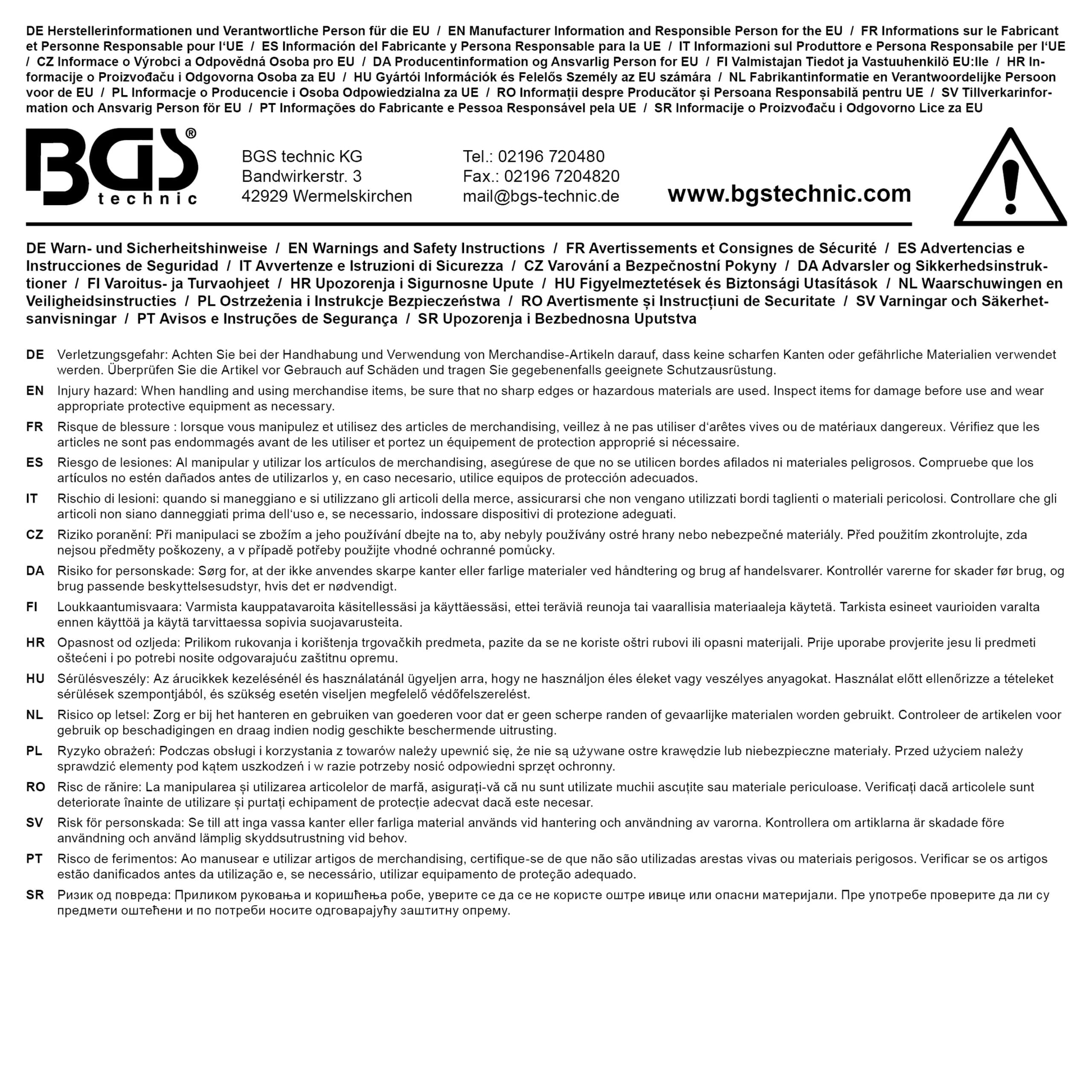 BGS technic Porte clé et Ouvre-bouteilles BGS® BGS technic Porte clé et Ouvre-bouteilles BGS®