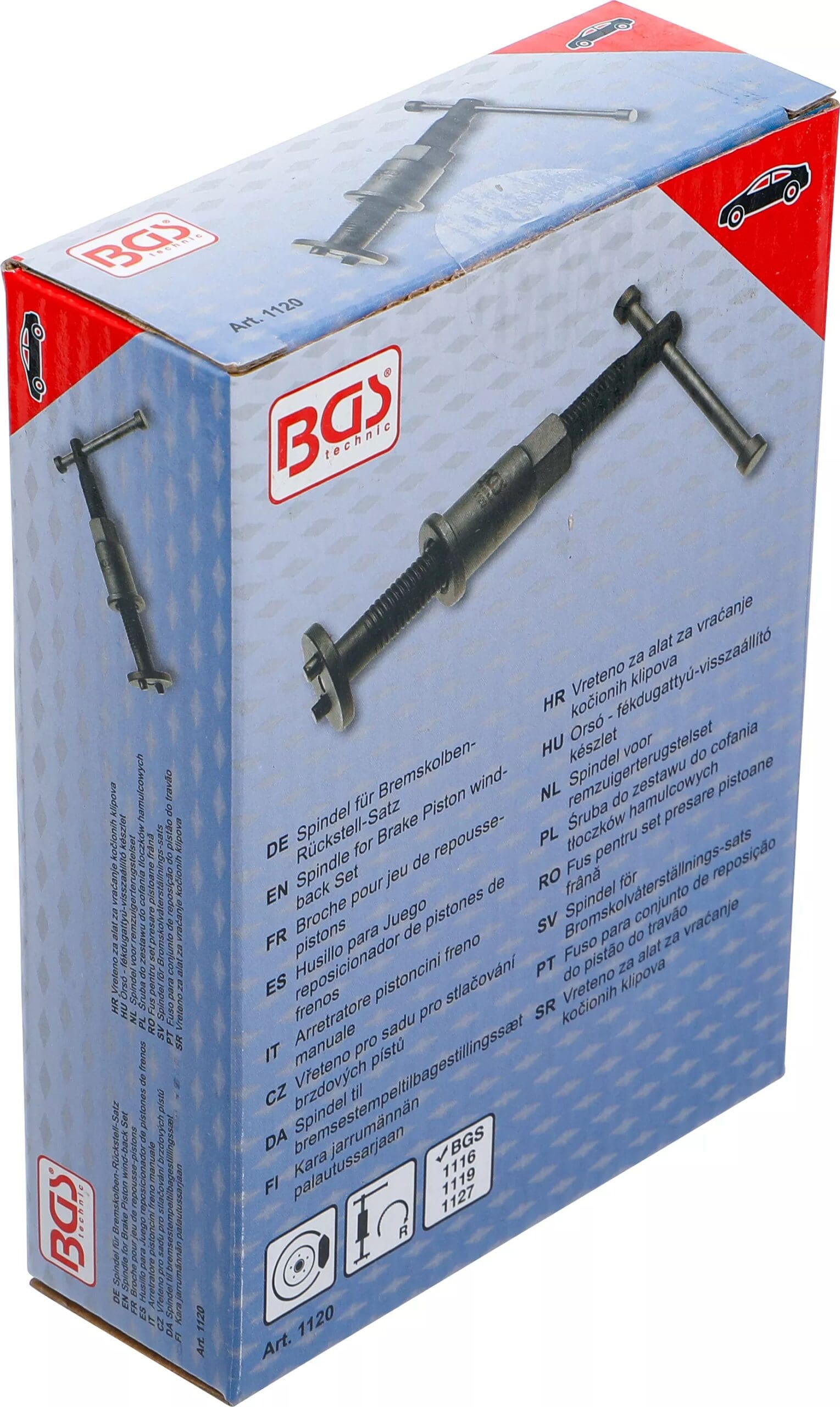 BGS technic Broche pour jeu de repousse-pistons | rotation à droite BGS technic Broche pour jeu de repousse-pistons | rotation à droite