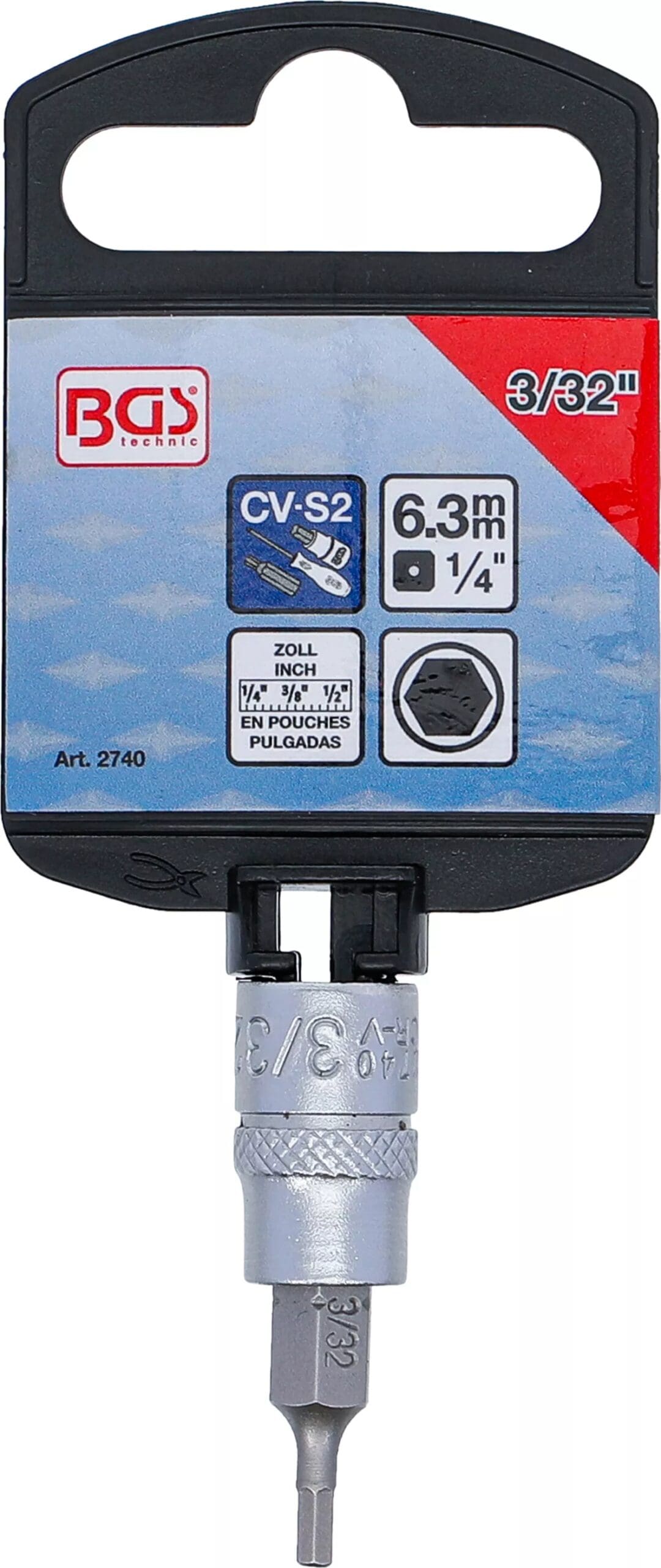 3 mm (1/4") | six pans intérieurs 3/32" 3 mm (1/4") | six pans intérieurs 3/32"