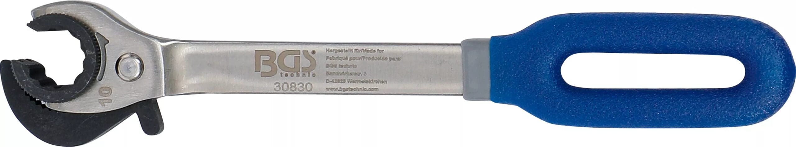 BGS technic Clé à tuyauter à cliquet | ouverte | 10 mm BGS technic Clé à tuyauter à cliquet | ouverte | 10 mm