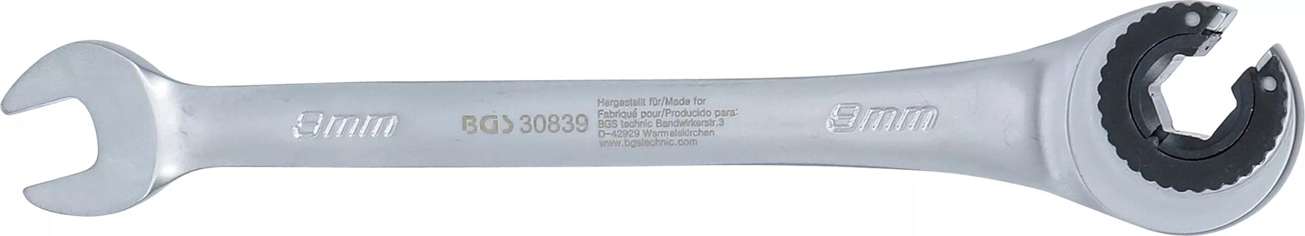 BGS technic Clé mixte à cliquet | ouverte | 9 mm BGS technic Clé mixte à cliquet | ouverte | 9 mm