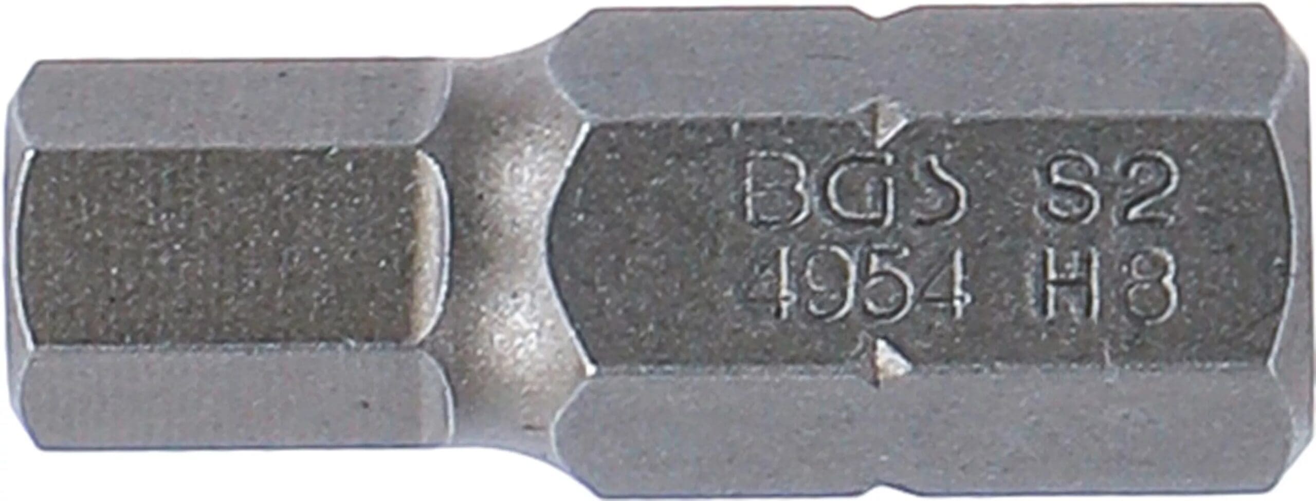 BGS technic Embout | Longueur 30 mm | 10 mm (3/8") | six pans intérieurs 8 mm BGS technic Embout | Longueur 30 mm | 10 mm (3/8") | six pans intérieurs 8 mm