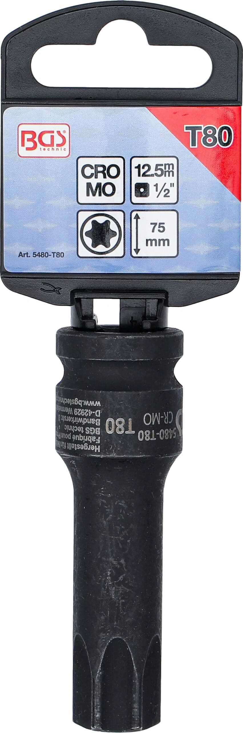 5 mm (1/2") | profil T (pour Torx) T80 5 mm (1/2") | profil T (pour Torx) T80